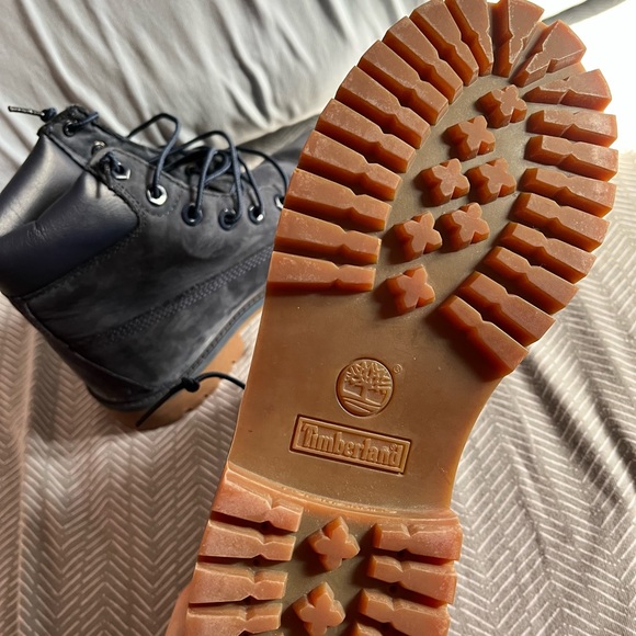 Navy Blue Timberland Boots - Picture 5 of 6